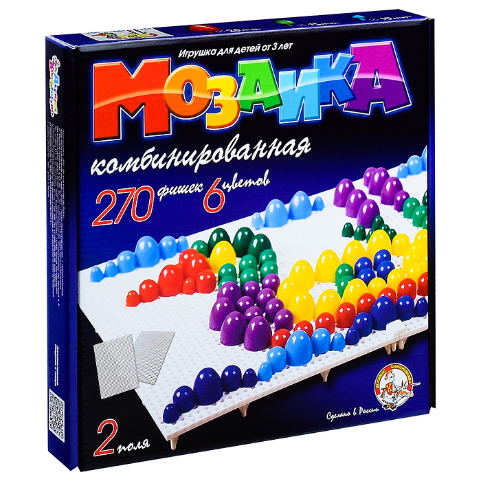 Мозаика 10+15+20 6цв. 270шт. (2 поля) Мозаика 10+15+20 6цв. 270шт. (2 поля)