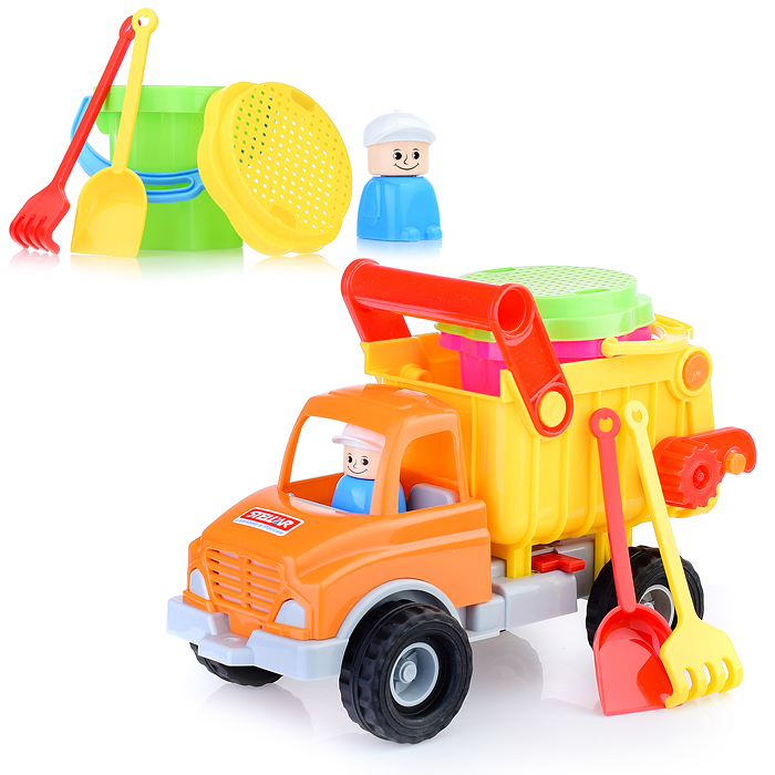 Песочный набор № 143 Грузовик самосвал с песочным набором №101 Песочный набор № 143 Грузовик самосвал с песочным набором №101