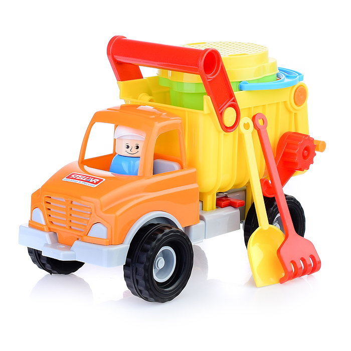 Фото к товару Песочный набор № 143 Грузовик самосвал с песочным набором №101 Песочный набор № 143 Грузовик самосвал с песочным набором №101