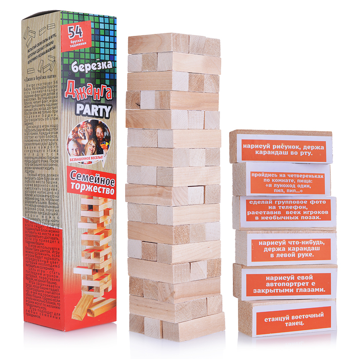 Настольная игра "Джанга PARTY (Березка) Семейное торжество" Настольная игра "Джанга PARTY (Березка) Семейное торжество"