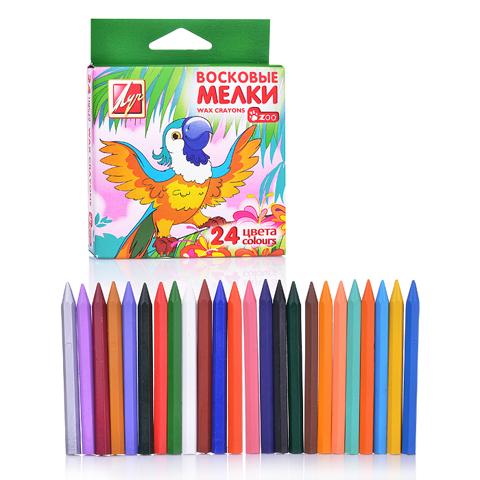 Мелки восковые 24цв. (шестигранные Мелки восковые 24цв. (шестигранные