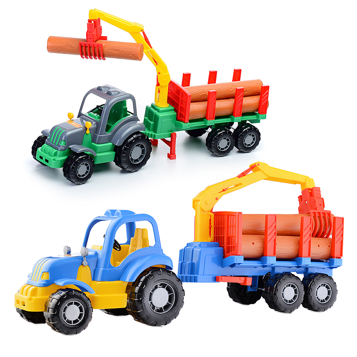 Силач, трактор с полуприцепом-лесовозом Силач, трактор с полуприцепом-лесовозом