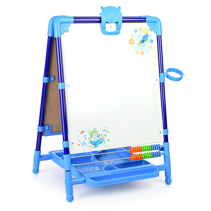 Фото к товару Мольберт «Доска знаний» двусторонний (синий) Мольберт «Доска знаний» двусторонний (синий)