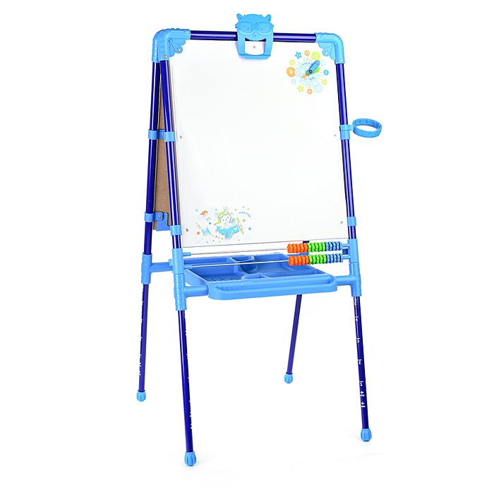 Фото к товару Мольберт «Доска знаний» двусторонний (синий) Мольберт «Доска знаний» двусторонний (синий)