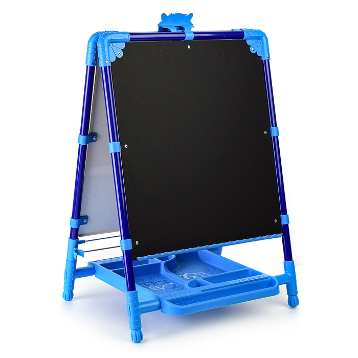 Фото к товару Мольберт «Доска знаний» двусторонний (синий) Мольберт «Доска знаний» двусторонний (синий)