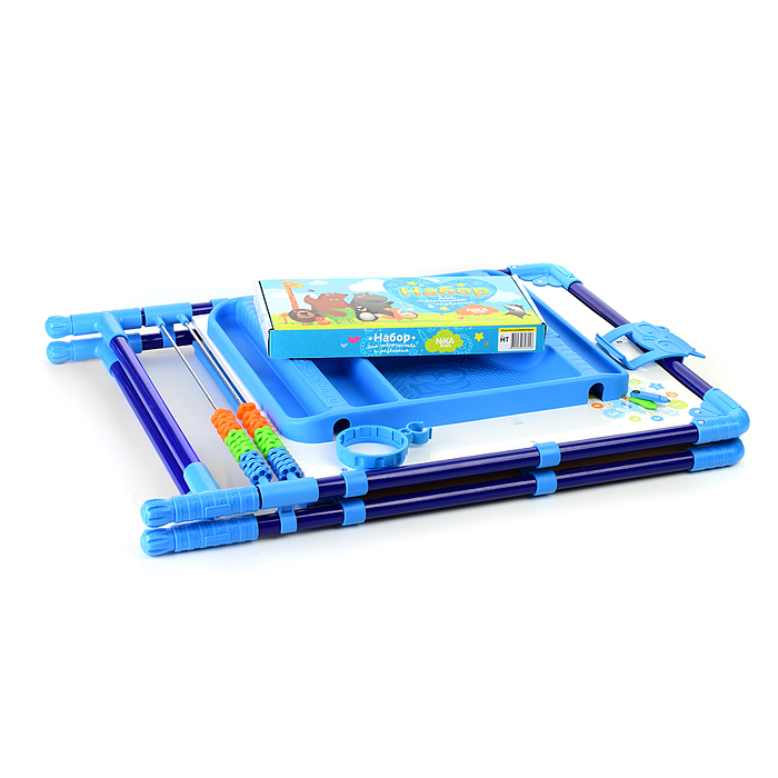 Фото к товару Мольберт «Доска знаний» двусторонний (синий) Мольберт «Доска знаний» двусторонний (синий)