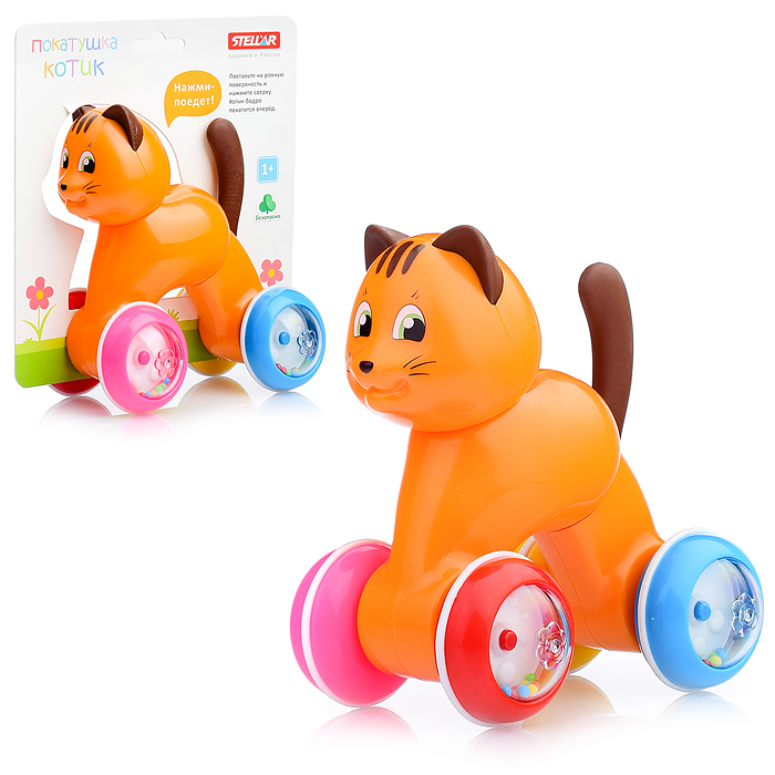Игрушка-покатушка "Котик" Игрушка-покатушка "Котик"