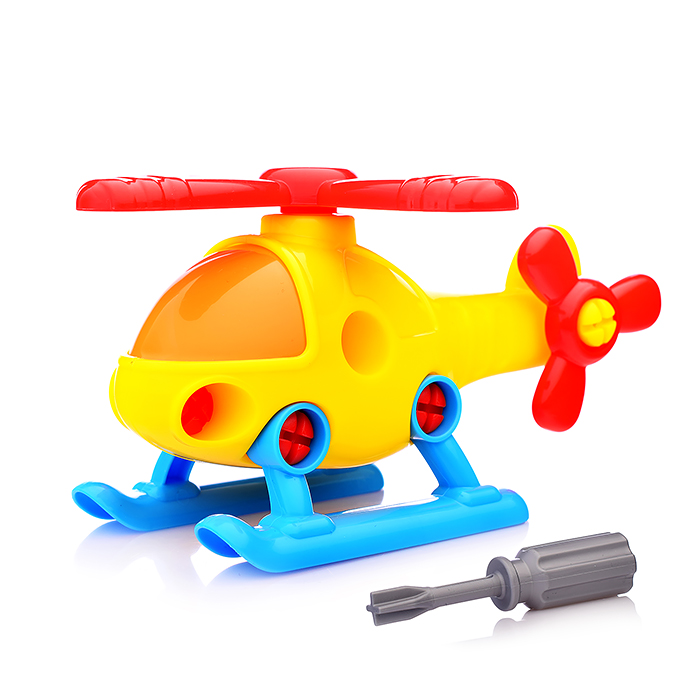 Фото к товару Конструктор-транспорт "Вертолёт" (16 элементов) (в сеточке) Конструктор-транспорт "Вертолёт" (16 элементов) (в сеточке)