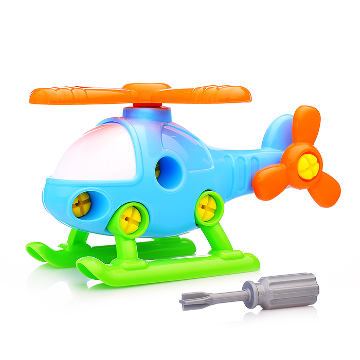 Фото к товару Конструктор-транспорт "Вертолёт" (16 элементов) (в сеточке) Конструктор-транспорт "Вертолёт" (16 элементов) (в сеточке)