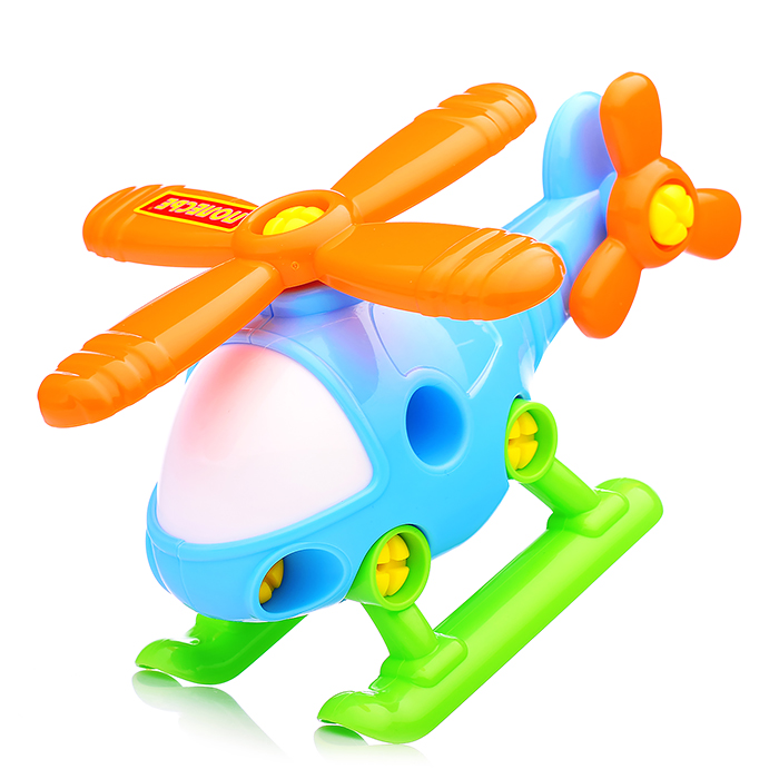 Фото к товару Конструктор-транспорт "Вертолёт" (16 элементов) (в сеточке) Конструктор-транспорт "Вертолёт" (16 элементов) (в сеточке)