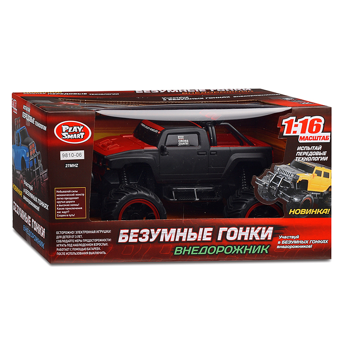 Фото к товару Машина 9810-05/06 "Внедорожник №3" р/у, в коробке Машина 9810-05/06 "Внедорожник №3" р/у, в коробке