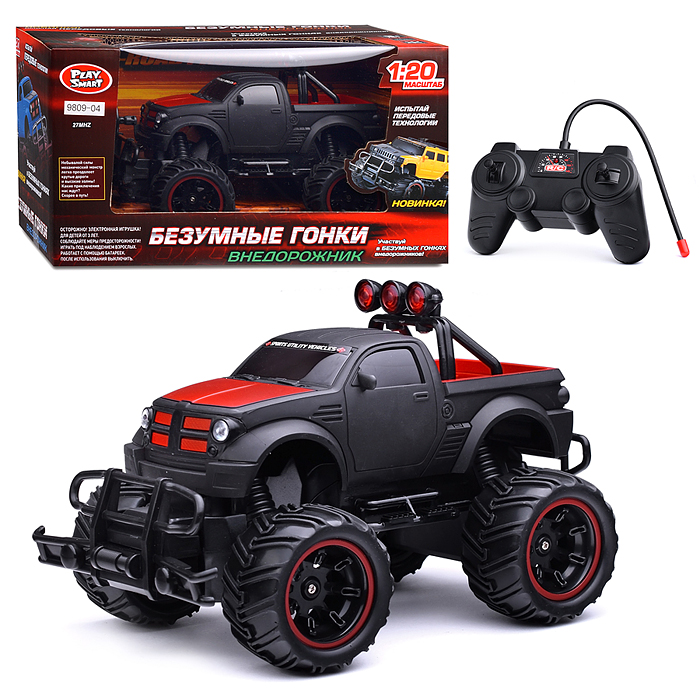 Фото к товару Машина 9854-03/04 "Внедорожник "Безумные гонки" р/у, в коробке Машина 9854-03/04 "Внедорожник "Безумные гонки" р/у, в коробке