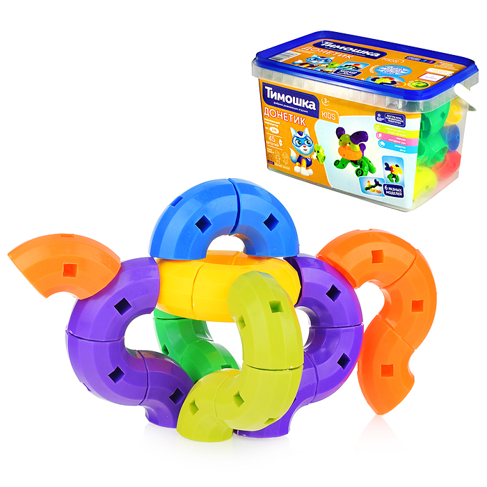 Конструктор "Донетик" 45 деталей Конструктор "Донетик" 45 деталей