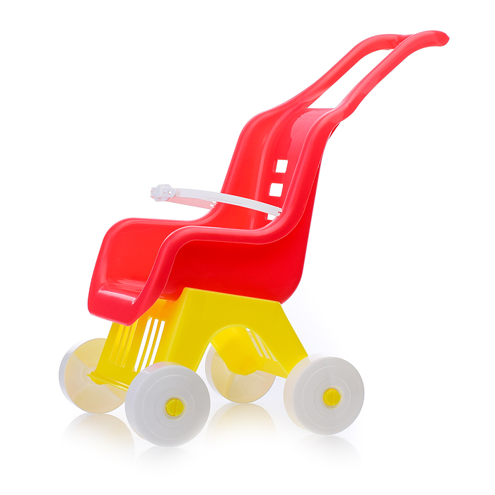 Фото к товару Коляска детская для кукол (розовый) Коляска детская для кукол (розовый)