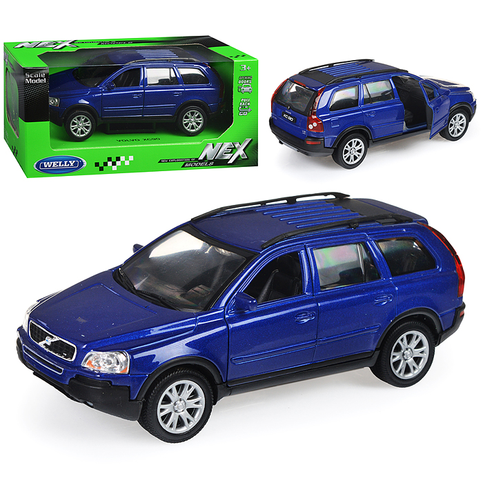 Машинка 1:32 Volvo XC90, пруж. мех., цв. в асс. Машинка 1:32 Volvo XC90, пруж. мех., цв. в асс.