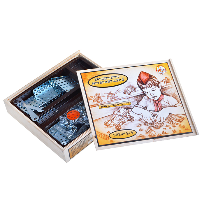Конструктор №3 в деревянной упаковке Конструктор №3 в деревянной упаковке