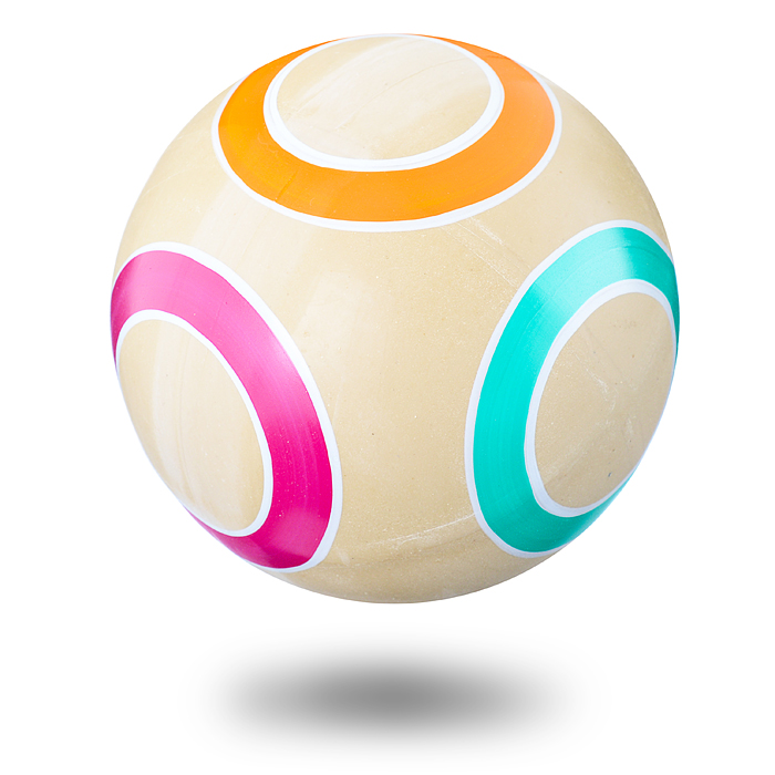 Фото к товару Мяч ЭКО ручное окраш. (Любой) d-125 Мяч ЭКО ручное окраш. (Любой) d-125