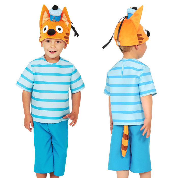 Изделие швейное "Набор карнавальный "Кот Коржик" серия "Три Кота" дет. р-р XS (4-5 лет, рост 104-110 Изделие швейное "Набор карнавальный "Кот Коржик" серия "Три Кота" дет. р-р XS (4-5 лет, рост 104-110