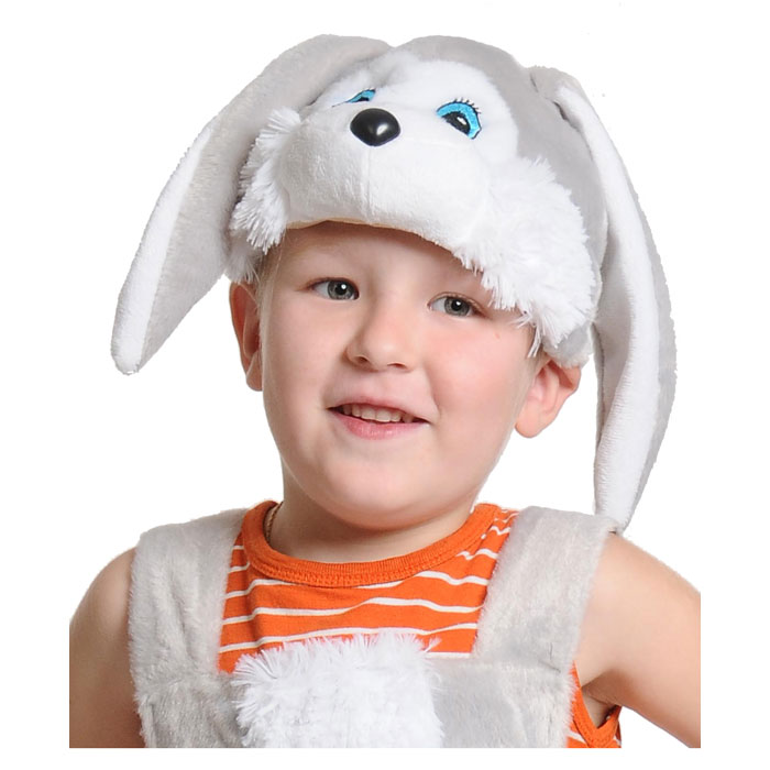 Головной убор швейный "Шапка детская "Зайчик серый" р. 52-54 Головной убор швейный "Шапка детская "Зайчик серый" р. 52-54