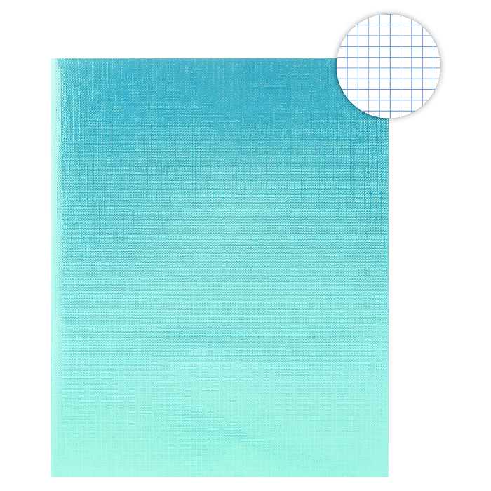 Тетрадь 96л. клетка "Metallic" А5 на скобе Мята