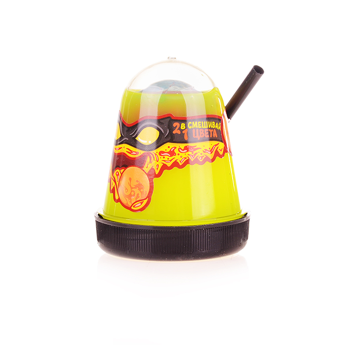 Лизун "Slime "Ninja", 2 в 1 смешивай цвета, желтый и красный, 130 г. 