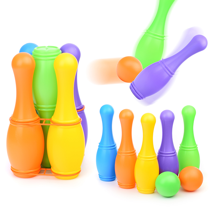 Фото к товару Кегли с мячиком (5+2) Кегли с мячиком (5+2)