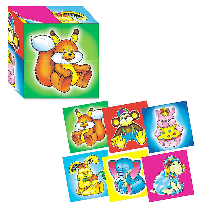 Кубики (4 куб) "Мои первые кубики"№1 Кубики (4 куб) "Мои первые кубики"№1