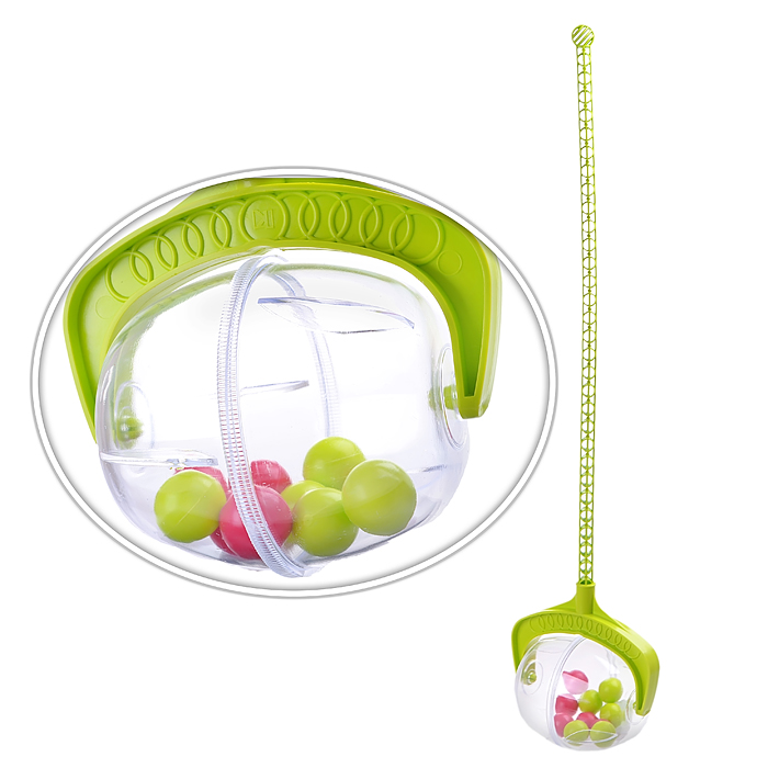 Каталка на палочке "Шарик" салатовая Каталка на палочке "Шарик" салатовая