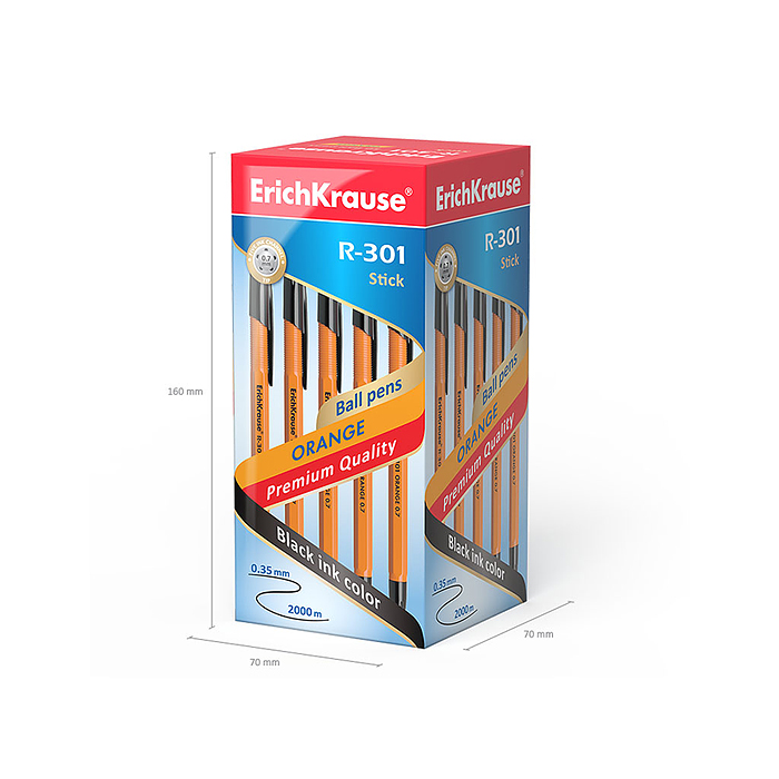Фото к товару Ручка шариковая R-301 ORANGE 0.7 Stick цвет чернил чёрный Ручка шариковая R-301 ORANGE 0.7 Stick цвет чернил чёрный