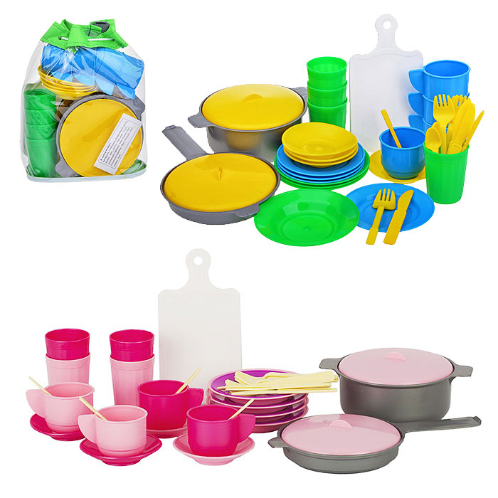 Набор детской посуды в рюкзаке 38 пред. Набор детской посуды в рюкзаке 38 пред.