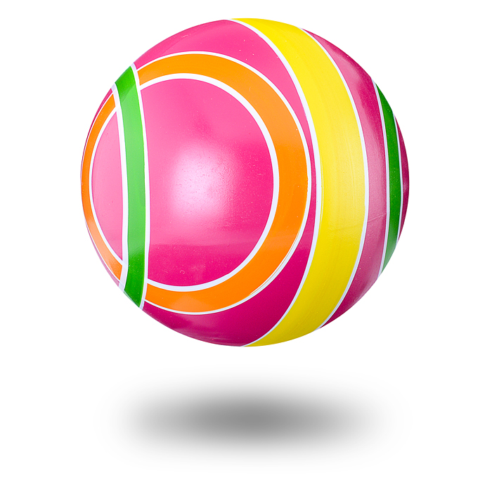 Фото к товару Мяч, ручное окраш. d-100 Мяч, ручное окраш. d-100