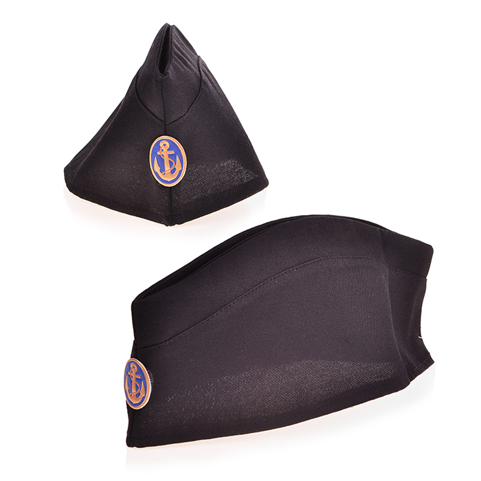 Пилотка ВМФ чёрная карнавальная детская Пилотка ВМФ чёрная карнавальная детская