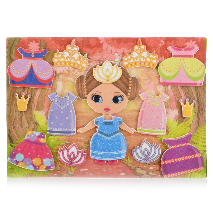 Маленькая принцесса с игровым полем, фетр Маленькая принцесса с игровым полем, фетр