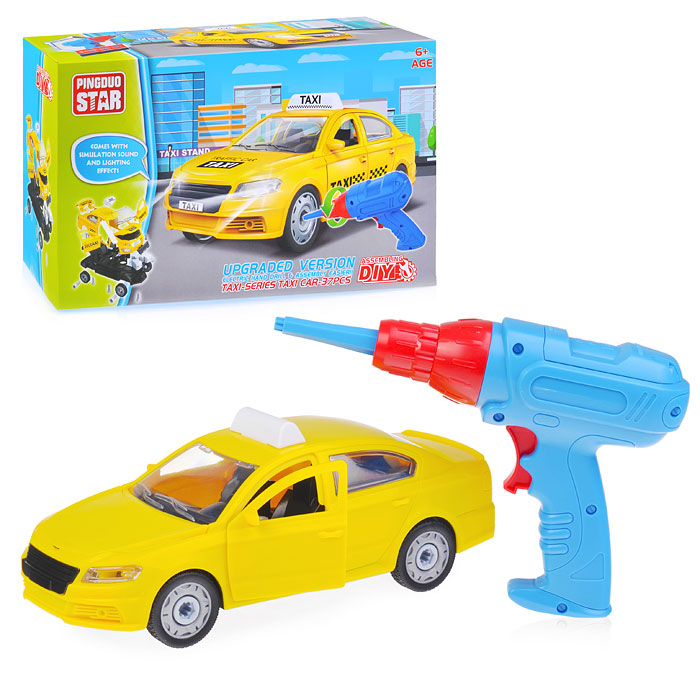 Конструктор PD55-22 "Машина-Такси" в коробке Конструктор PD55-22 "Машина-Такси" в коробке