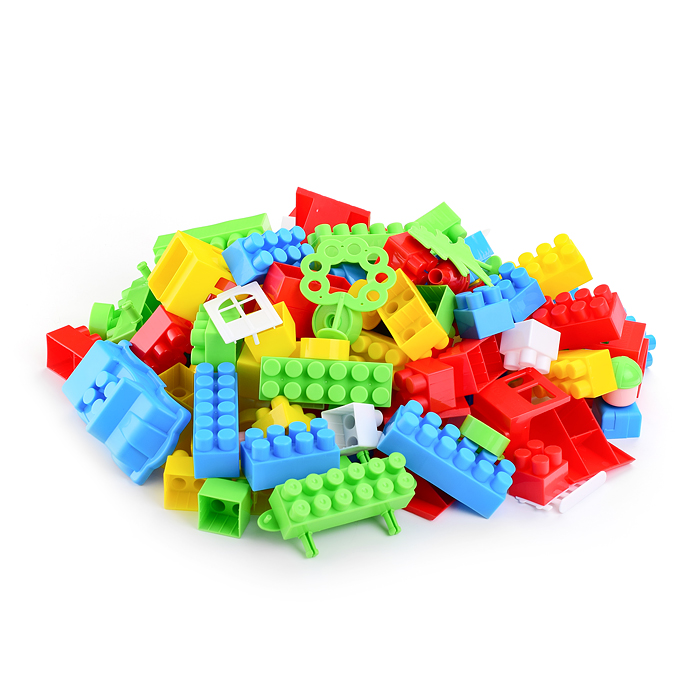 Фото к товару Конструктор "Строитель" (129 элем. в пакете) Конструктор "Строитель" (129 элем. в пакете)