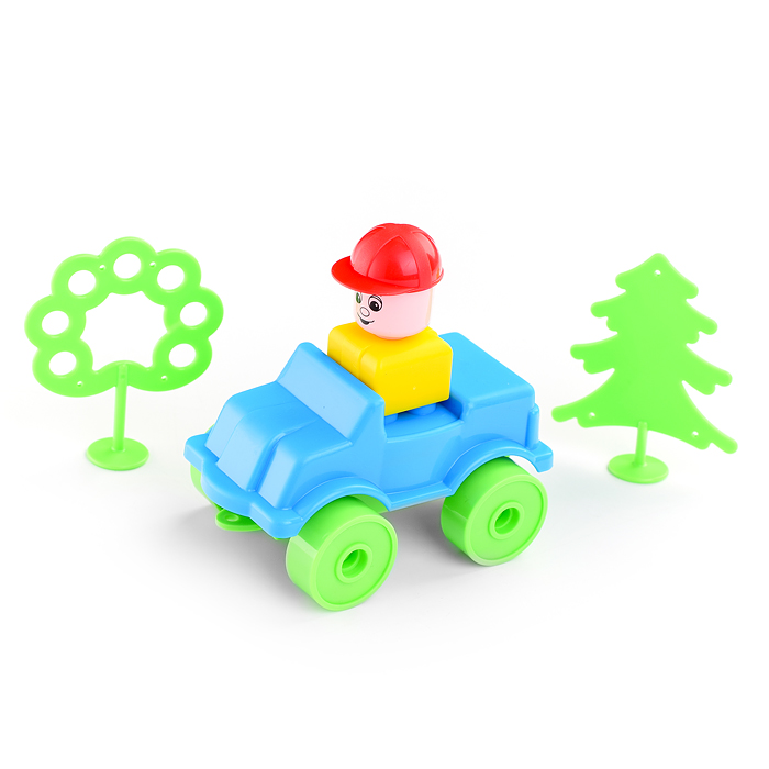 Фото к товару Конструктор "Строитель" (129 элем. в пакете) Конструктор "Строитель" (129 элем. в пакете)