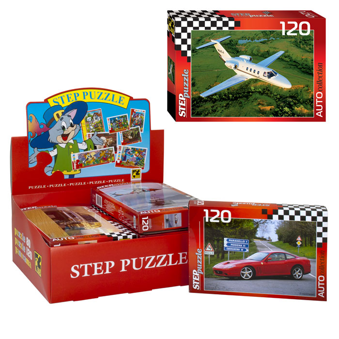 Пазлы 120 "Золотая серия-10 (машины)" Пазлы 120 "Золотая серия-10 (машины)"