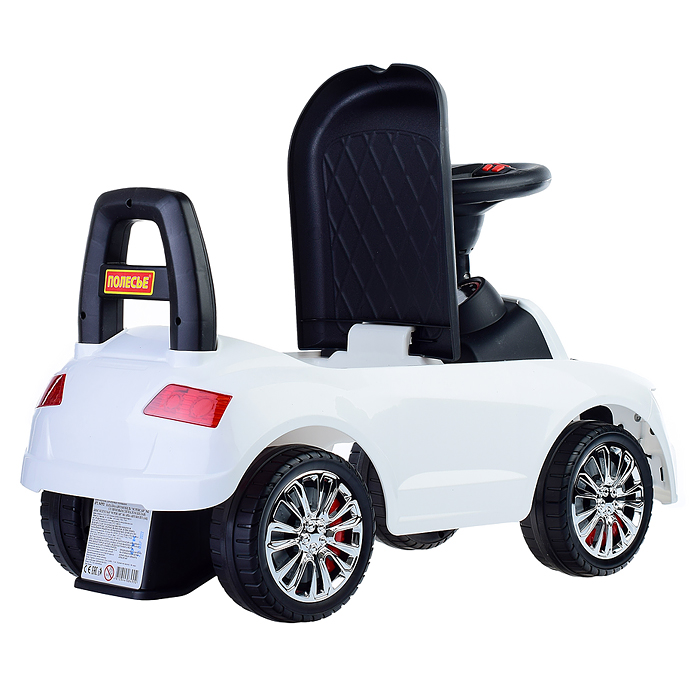 Фото к товару Каталка-автомобиль "SuperCar" №2 со звуковым сигналом (белая) Каталка-автомобиль "SuperCar" №2 со звуковым сигналом (белая)