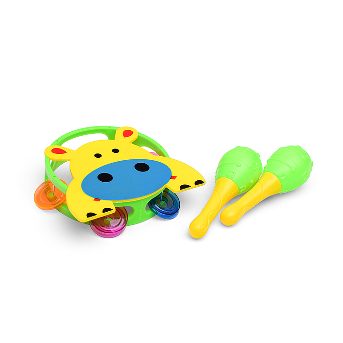 Набор музыкальных инструментов 2852 (бубен, 2 маракаса) в пакете Набор музыкальных инструментов 2852 (бубен, 2 маракаса) в пакете