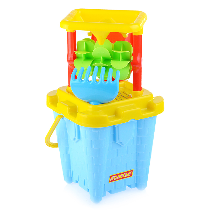 Фото к товару Набор №557: песочная мельница №2 с основанием ситечко-крепость большое №2, ведро-замок большое №2, л Набор №557: песочная мельница №2 с основанием ситечко-крепость большое №2, ведро-замок большое №2, л