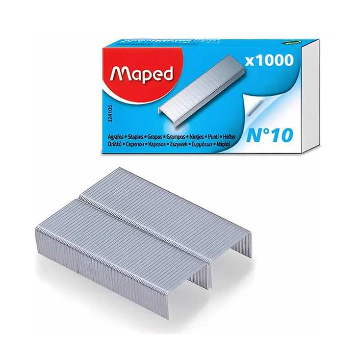 Скобы для степлера №10, 1000 штук., в картонной коробке, до 20 листов, 324105