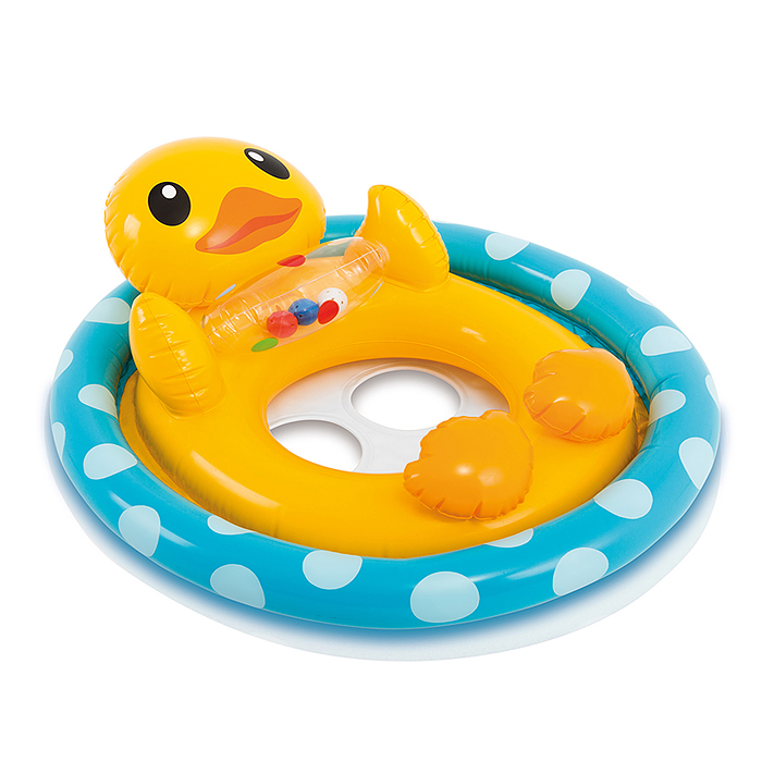 Фото к товару Круг для плавания "Зверюшки", с сиденьем, от 3-4 лет, цвета МИКС, 59570NP INTEX Круг для плавания "Зверюшки", с сиденьем, от 3-4 лет, цвета МИКС, 59570NP INTEX