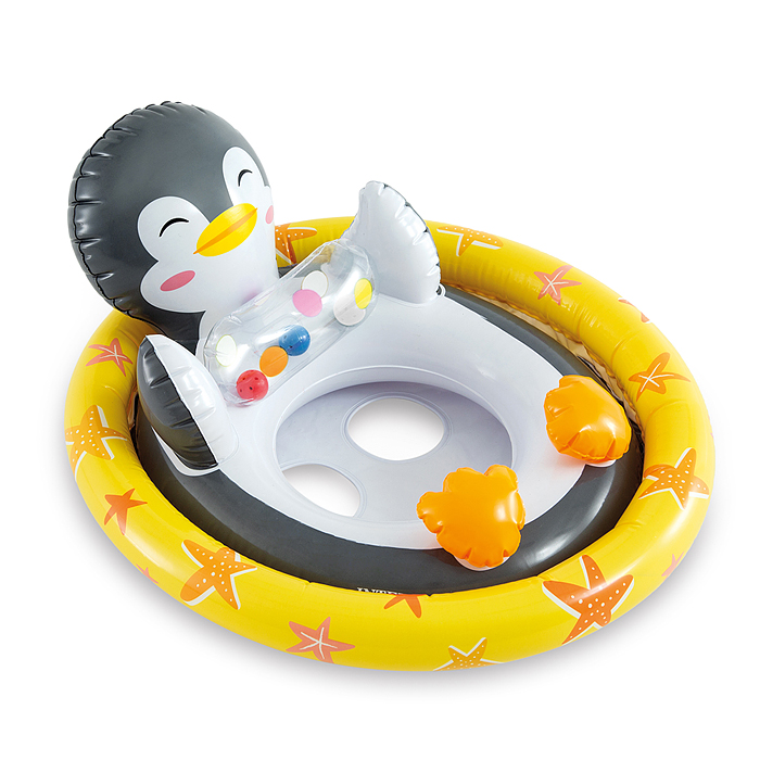 Фото к товару Круг для плавания "Зверюшки", с сиденьем, от 3-4 лет, цвета МИКС, 59570NP INTEX Круг для плавания "Зверюшки", с сиденьем, от 3-4 лет, цвета МИКС, 59570NP INTEX