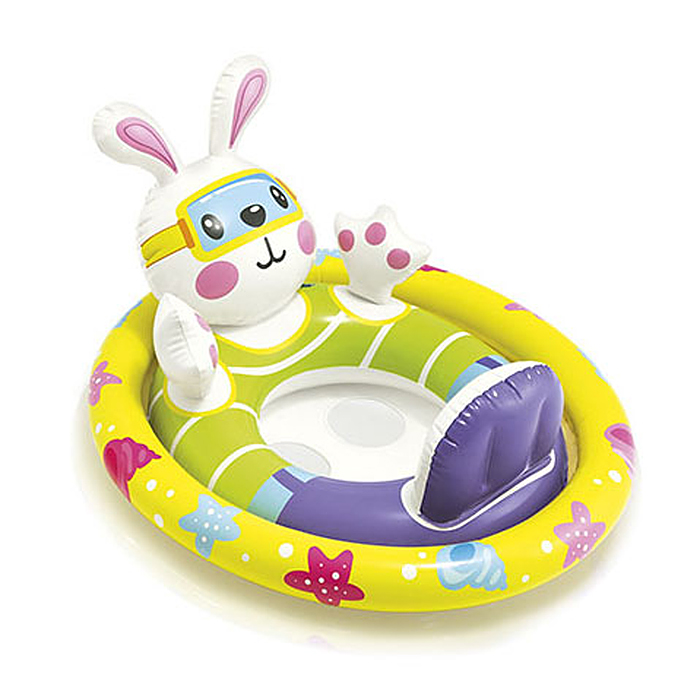 Фото к товару Круг для плавания "Зверюшки", с сиденьем, от 3-4 лет, цвета МИКС, 59570NP INTEX Круг для плавания "Зверюшки", с сиденьем, от 3-4 лет, цвета МИКС, 59570NP INTEX