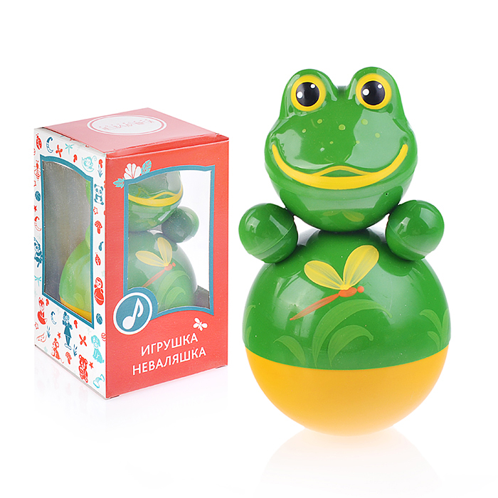 Фото к товару Неваляшка Лягушка в худ. упаковке Неваляшка Лягушка в худ. упаковке
