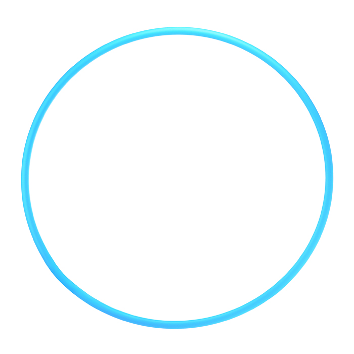 Обруч 70см., облегченный (голубой) Обруч 70см., облегченный (голубой)