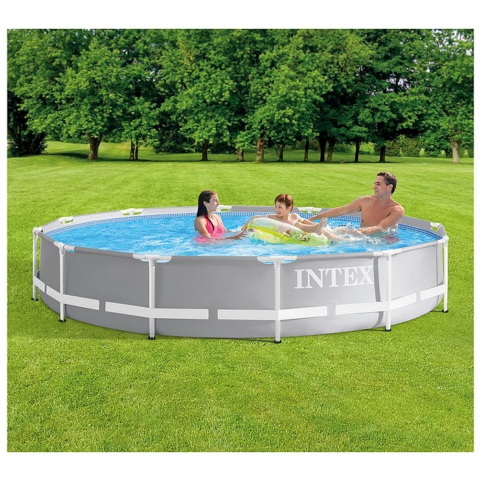 Фото к товару Бассейн каркасный Prism Frame, 366 х 76 см, от 6 лет,6503л, 26710NP INTEX Бассейн каркасный Prism Frame, 366 х 76 см, от 6 лет,6503л, 26710NP INTEX