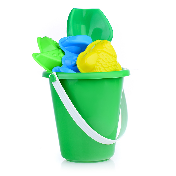 Фото к товару Песочный набор 5пр.(ведро детское мини, совок, 3 формы д/песка) Песочный набор 5пр.(ведро детское мини, совок, 3 формы д/песка)