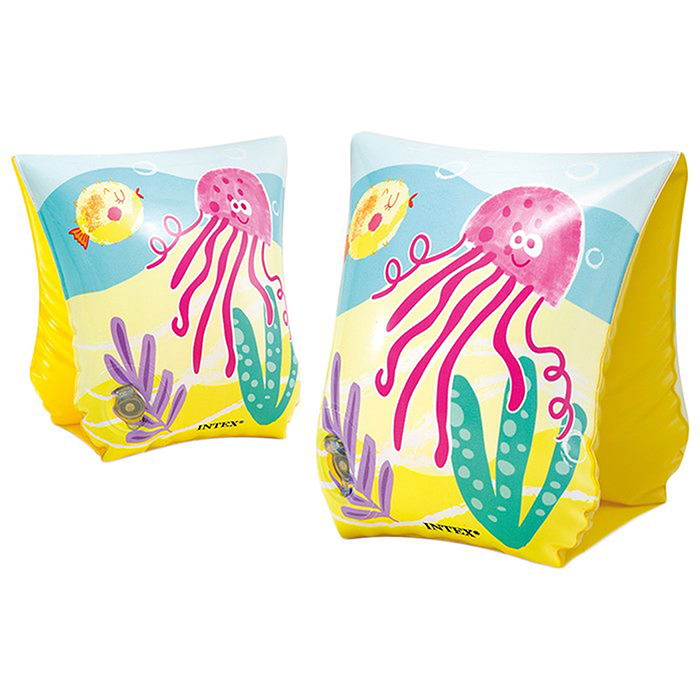 Фото к товару Нарукавники «Морские обитатели», 23 х 15 см, от 3-6 лет, 58652NP INTEX Нарукавники «Морские обитатели», 23 х 15 см, от 3-6 лет, 58652NP INTEX