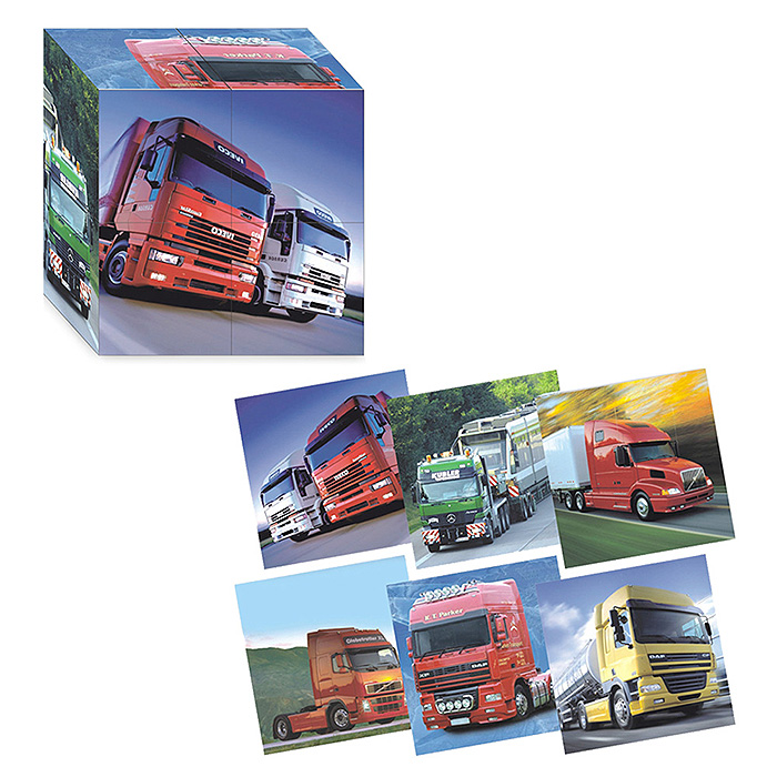 Кубики (4 куб) "Грузовики" Кубики (4 куб) "Грузовики"